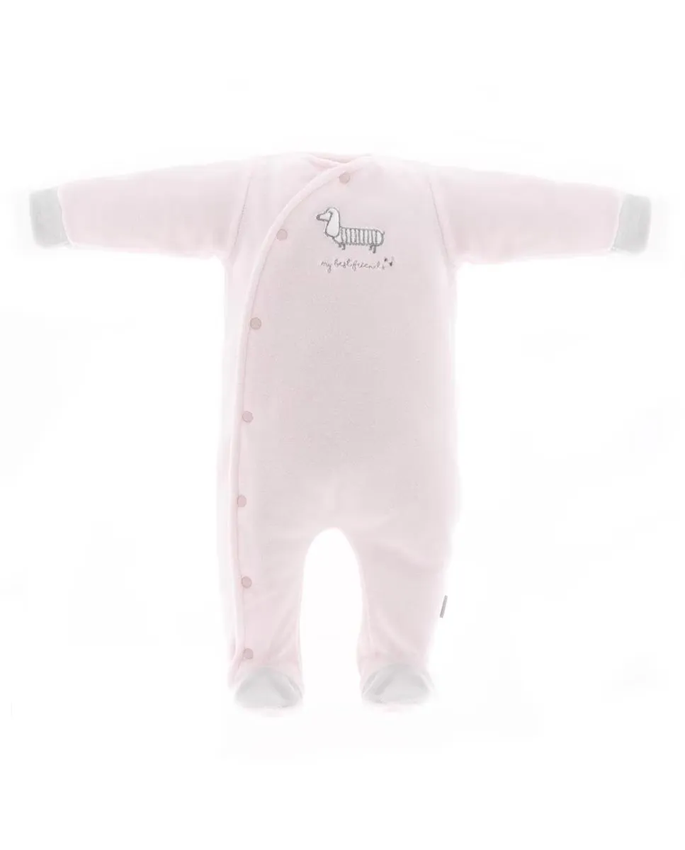 Длинная детская бархатная пижама с вышивкой для щенков Cambrass, цвет Rosa
Длинная детская бархатная пижама с вышивкой для щенков Cambrass, цвет Rosa