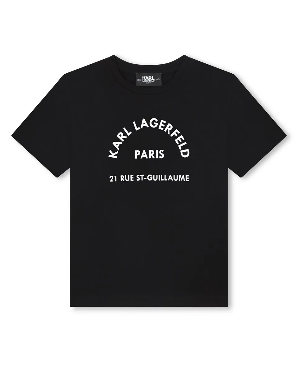Футболка для девочки с короткими рукавами и логотипом спереди Karl Lagerfeld Kids, черный
Футболка для девочки с короткими рукавами и логотипом спереди Karl Lagerfeld Kids, черный