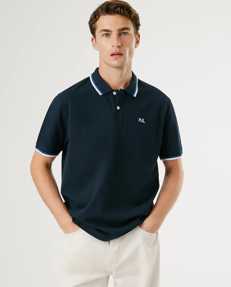 Поло-пике для мужчин с коротким рукавом и вышитым логотипом Pepe Jeans, темно-синий
Поло-пике для мужчин с коротким рукавом и вышитым логотипом Pepe Jeans, темно-синий