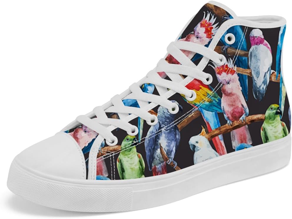 Высокие кеды из холста Parrot для женщин и мужчин, повседневные кроссовки с шнуровкой Chebing, 615 Multicolor
Высокие кеды из холста Parrot для женщин и мужчин, повседневные кроссовки с шнуровкой Chebing, 615 Multicolor