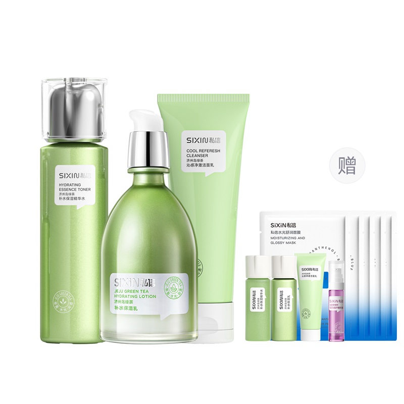 SIXIN Набор средств для ухода за кожей с зеленым чаем с острова Чеджу увлажняющая эссенция-вода 150мл + эссенция-молочко 120мл
SIXIN Набор средств для ухода за кожей с зеленым чаем с острова Чеджу увлажняющая эссенция-вода 150мл + эссенция-молочко 120мл