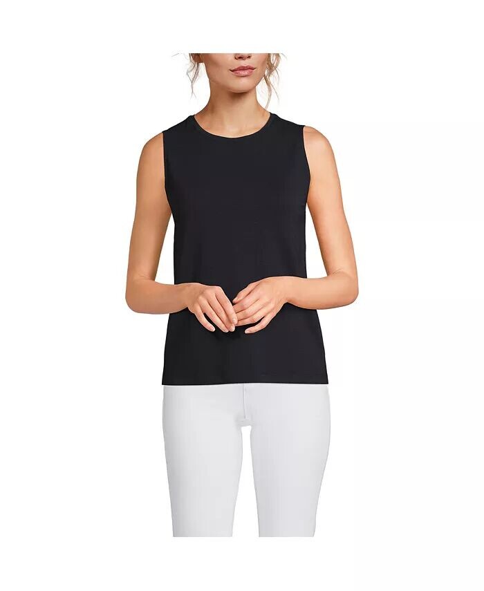 Женская легкая майка из джерси Lands' End, черный
Женская легкая майка из джерси Lands' End, черный