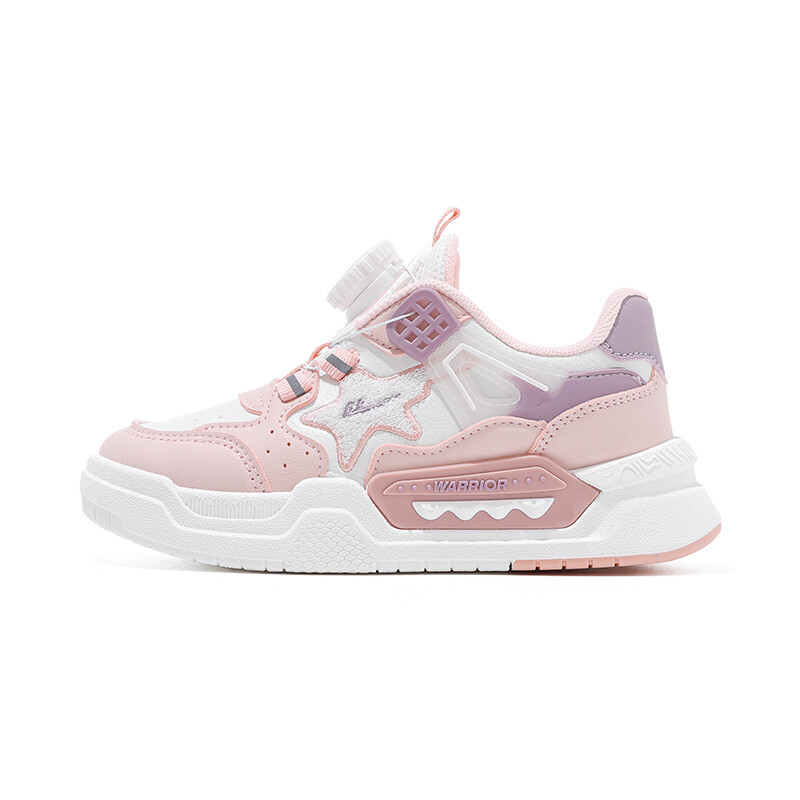 Детская повседневная обувь для детей, кроссовки, кроссовки Warrior, цвет White/Pink/Beige Purple 
Детская повседневная обувь для детей, кроссовки, кроссовки Warrior, цвет White/Pink/Beige Purple