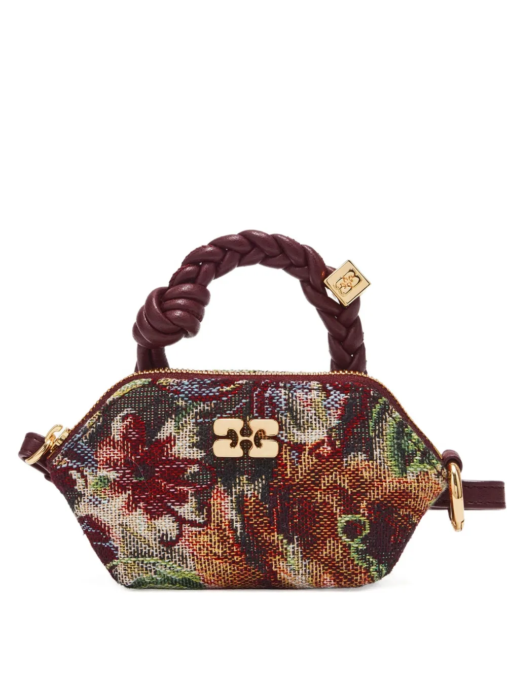 Мини-сумка Tapestry Nano с плетеной ручкой GANNI, красный
Мини-сумка Tapestry Nano с плетеной ручкой GANNI, красный