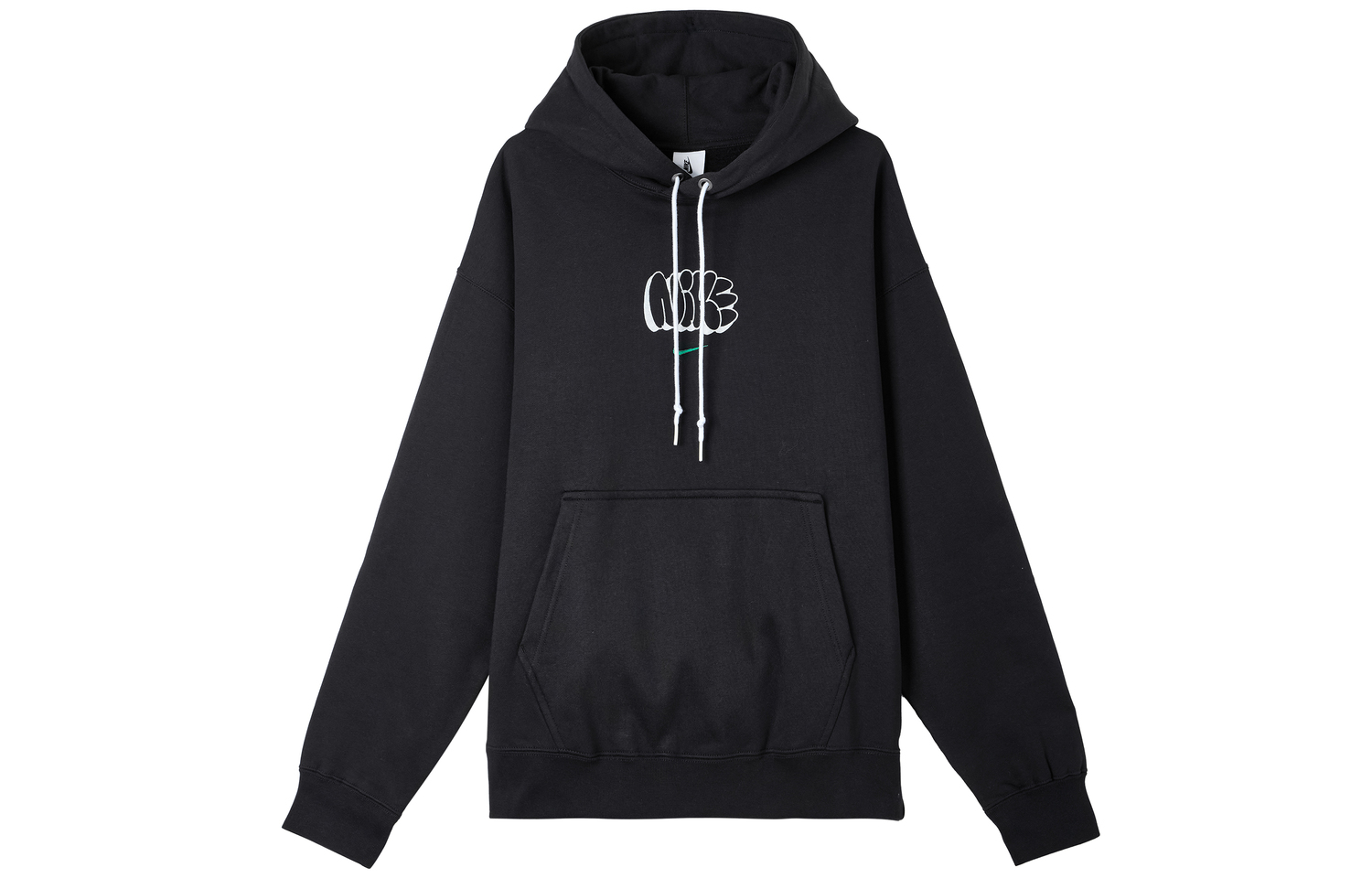 Толстовка Nike Solo Fleece, черный/малахитовый 
Толстовка Nike Solo Fleece, черный/малахитовый