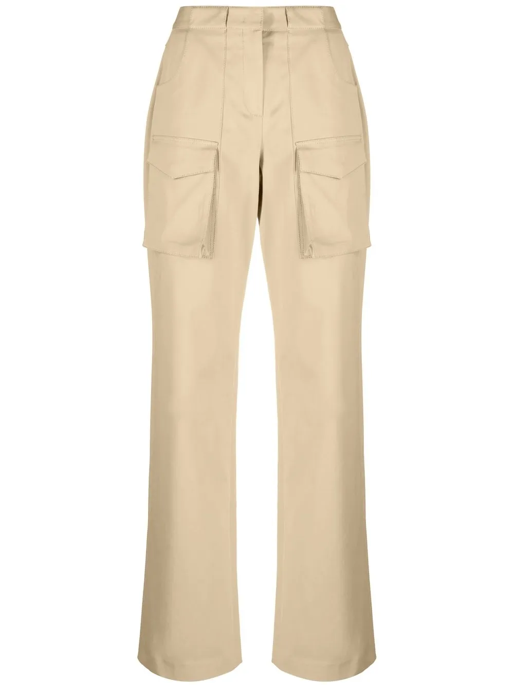 Брюки карго с завышенной талией Ermanno Scervino, нейтральный
Брюки карго с завышенной талией Ermanno Scervino, нейтральный