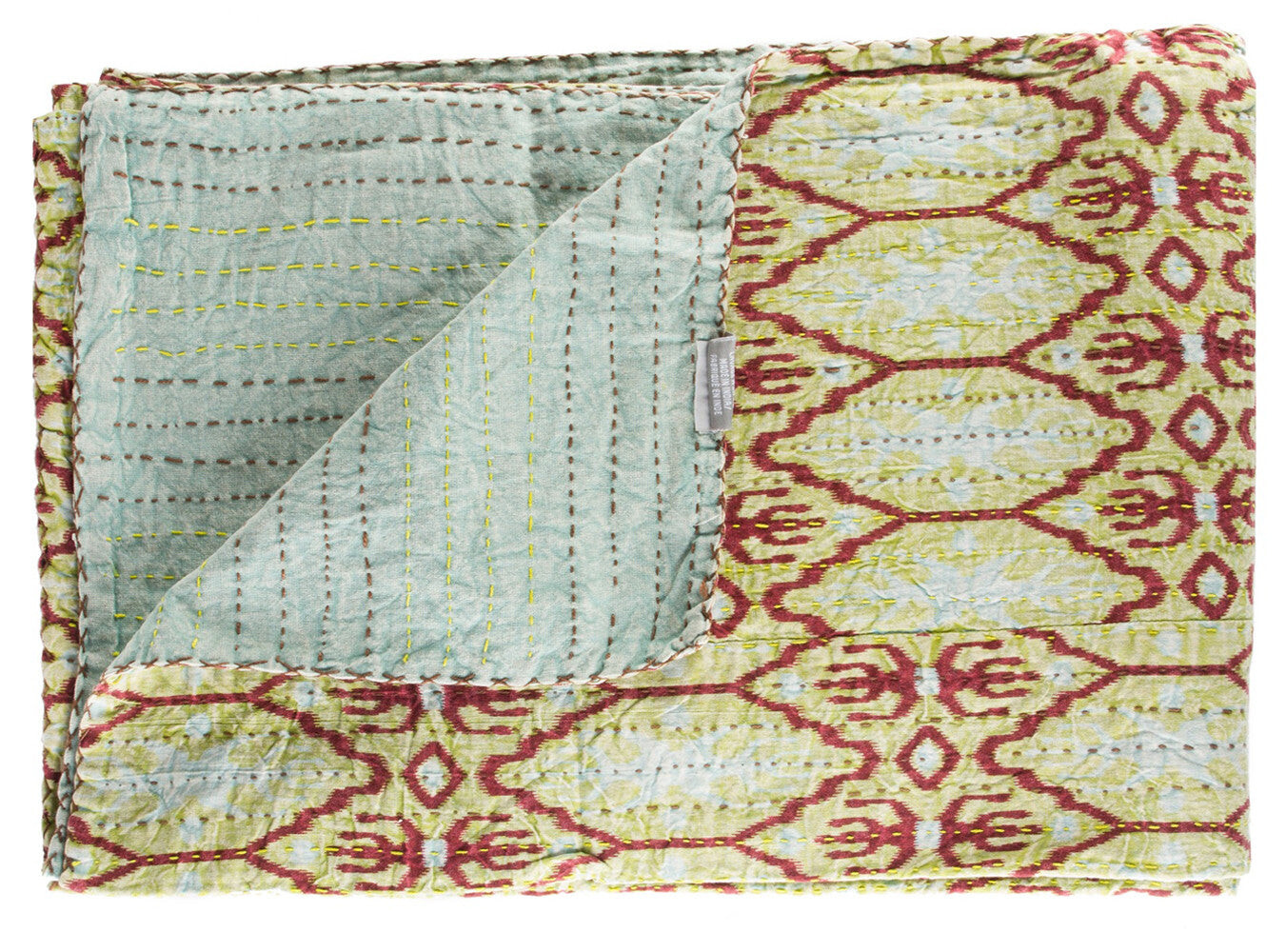 Красное и зеленое хлопковое одеяло Kantha размером 50 x 70 дюймов с вышивкой. Homezia, цвет Multicolored
Красное и зеленое хлопковое одеяло Kantha размером 50 x 70 дюймов с вышивкой. Homezia, цвет Multicolored