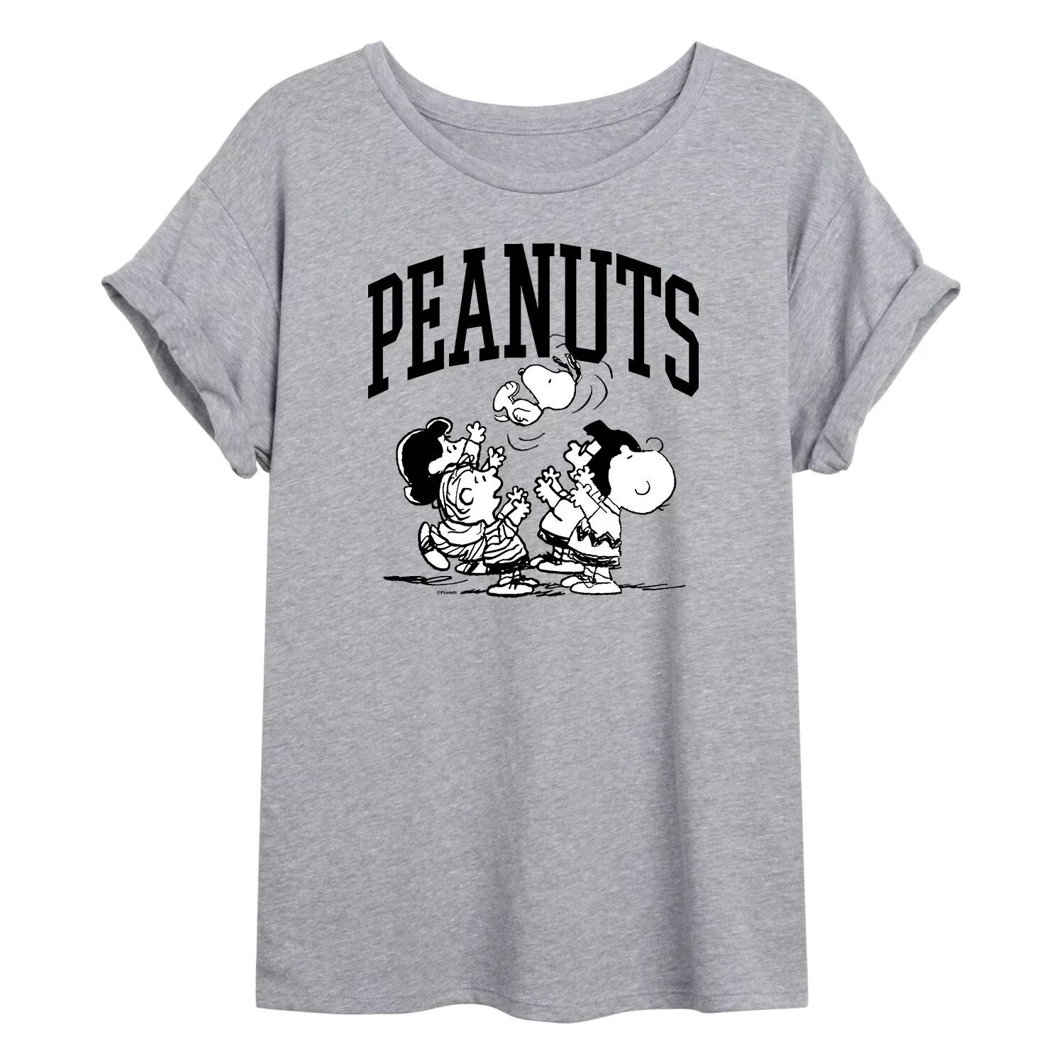 Юниорская банда Peanuts Gang празднует огромную футболку с рисунком Licensed Character 
Юниорская банда Peanuts Gang празднует огромную футболку с рисунком Licensed Character