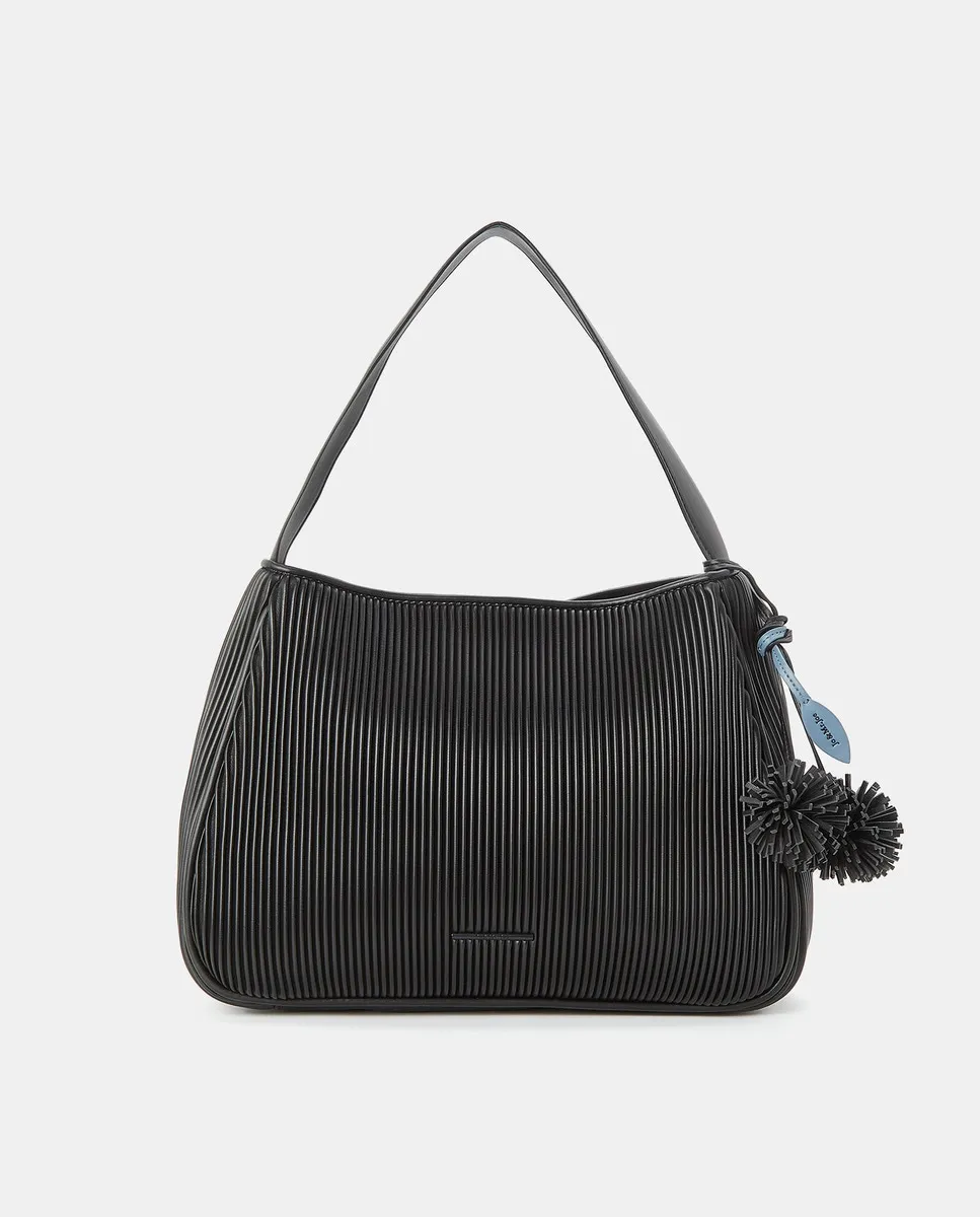 Сумка через плечо плиссированная с подвеской Jo & Mr. Joe, черный
Сумка через плечо плиссированная с подвеской Jo & Mr. Joe, черный