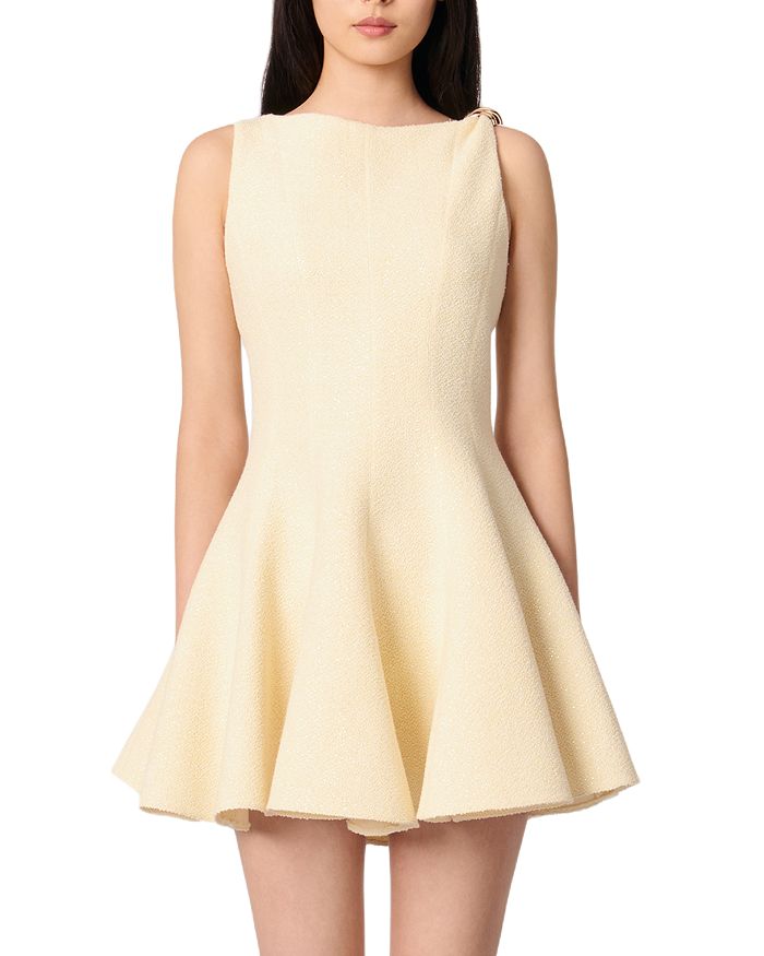 Короткое твидовое платье Maje, желтый
Короткое твидовое платье Maje, желтый