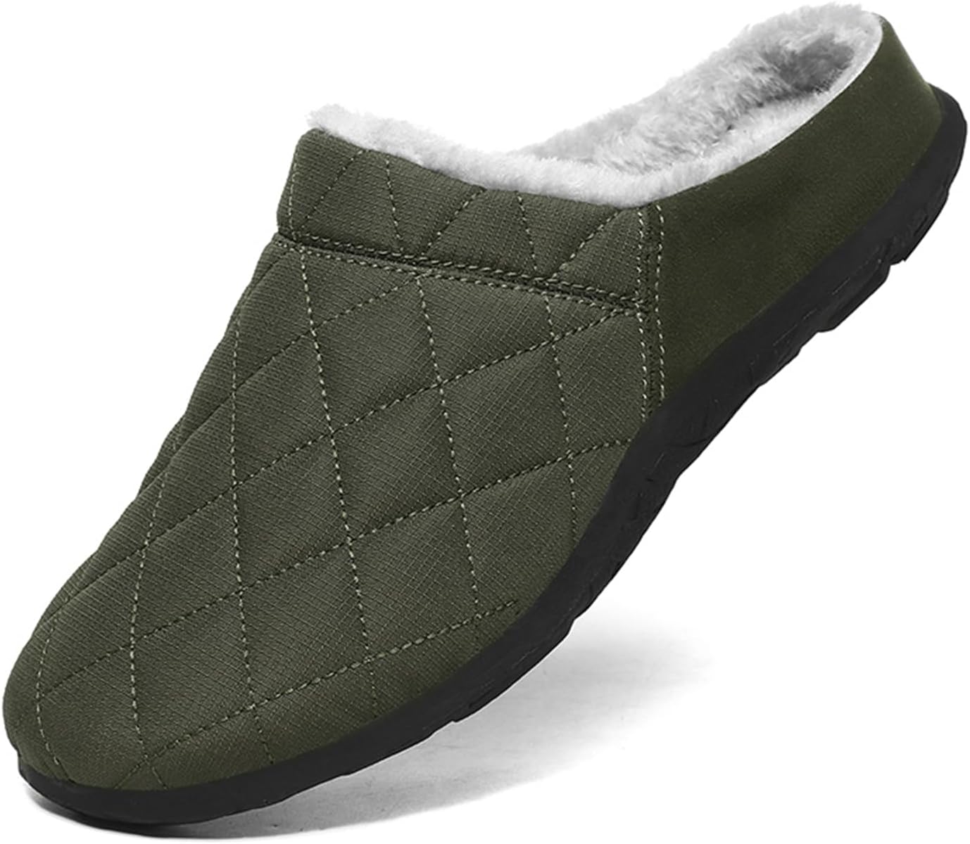 Мужские уютные тапочки с мемори-пеной и пушистой подкладкой, имитирующей шерсть, для дома и улицы, можно стирать, без застежек Abborora, зеленый
Мужские уютные тапочки с мемори-пеной и пушистой подкладкой, имитирующей шерсть, для дома и улицы, можно стирать, без застежек Abborora, зеленый