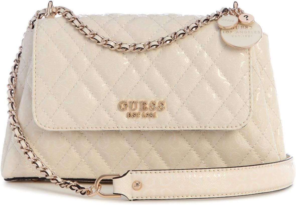 GUESS Isemay трансформируемая через плечо сумка с клапаном, Off-White
GUESS Isemay трансформируемая через плечо сумка с клапаном, Off-White