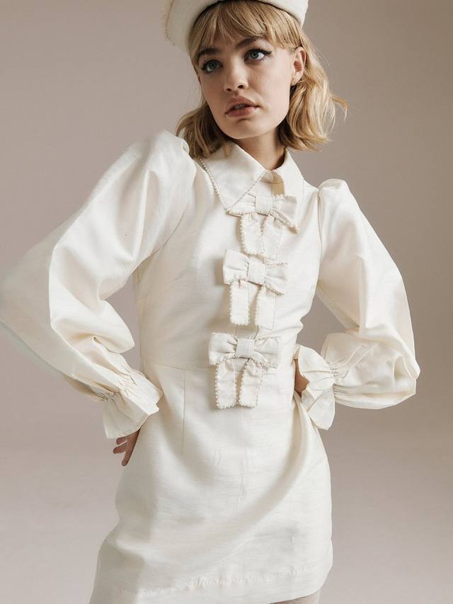 Мини-платье Coco Bows Queens of archive, Cream
Мини-платье Coco Bows Queens of archive, Cream