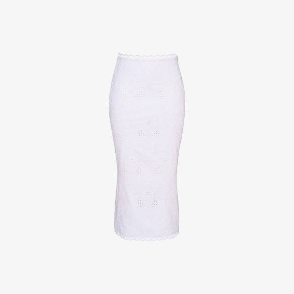 Антони юбка миди из хлопка с вышивкой ришелье, силуэт slim-fit House Of Cb, белый
Антони юбка миди из хлопка с вышивкой ришелье, силуэт slim-fit House Of Cb, белый