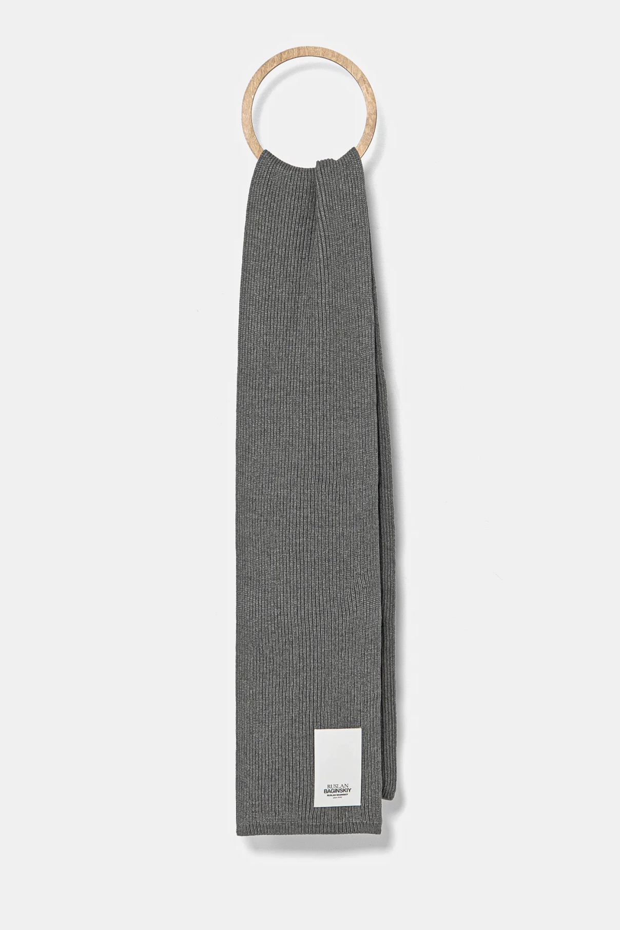 Руслан Багинский шарф с добавлением шерсти RUSLAN BAGINSKIY, серый
Руслан Багинский шарф с добавлением шерсти RUSLAN BAGINSKIY, серый