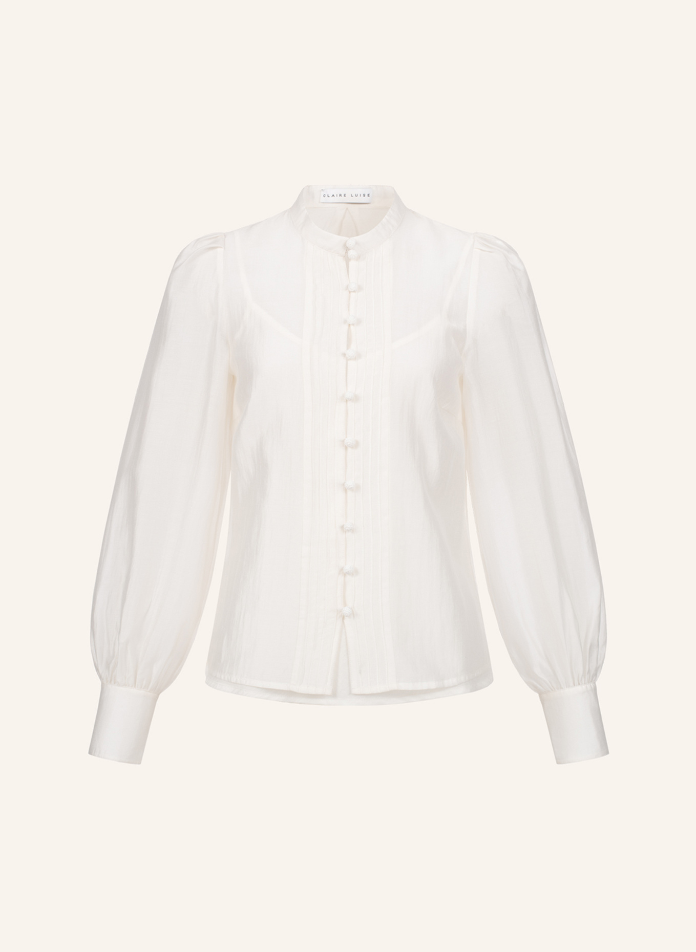 Блузка-Рубашка с планкой на пуговицах Claire Luise, экрю
Блузка-Рубашка с планкой на пуговицах Claire Luise, экрю