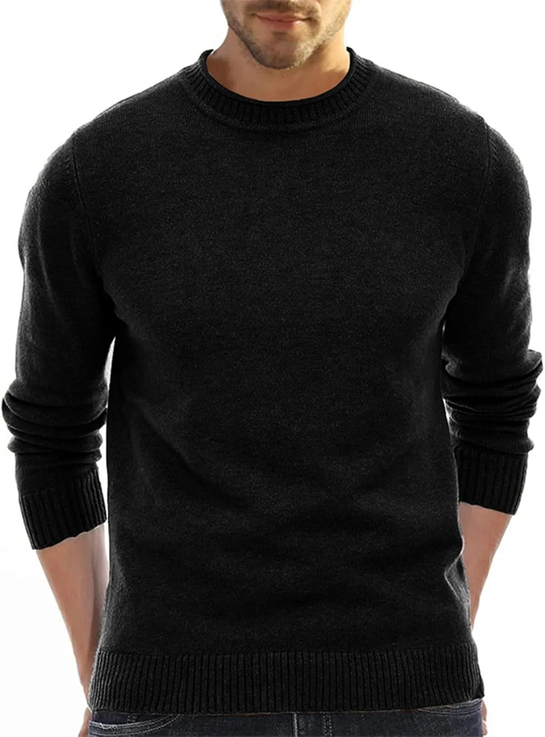 Ymosrh мужской легкий свитер Casual Basic, длинный рукав, круглый вырез, зимний пуловер
Ymosrh мужской легкий свитер Casual Basic, длинный рукав, круглый вырез, зимний пуловер