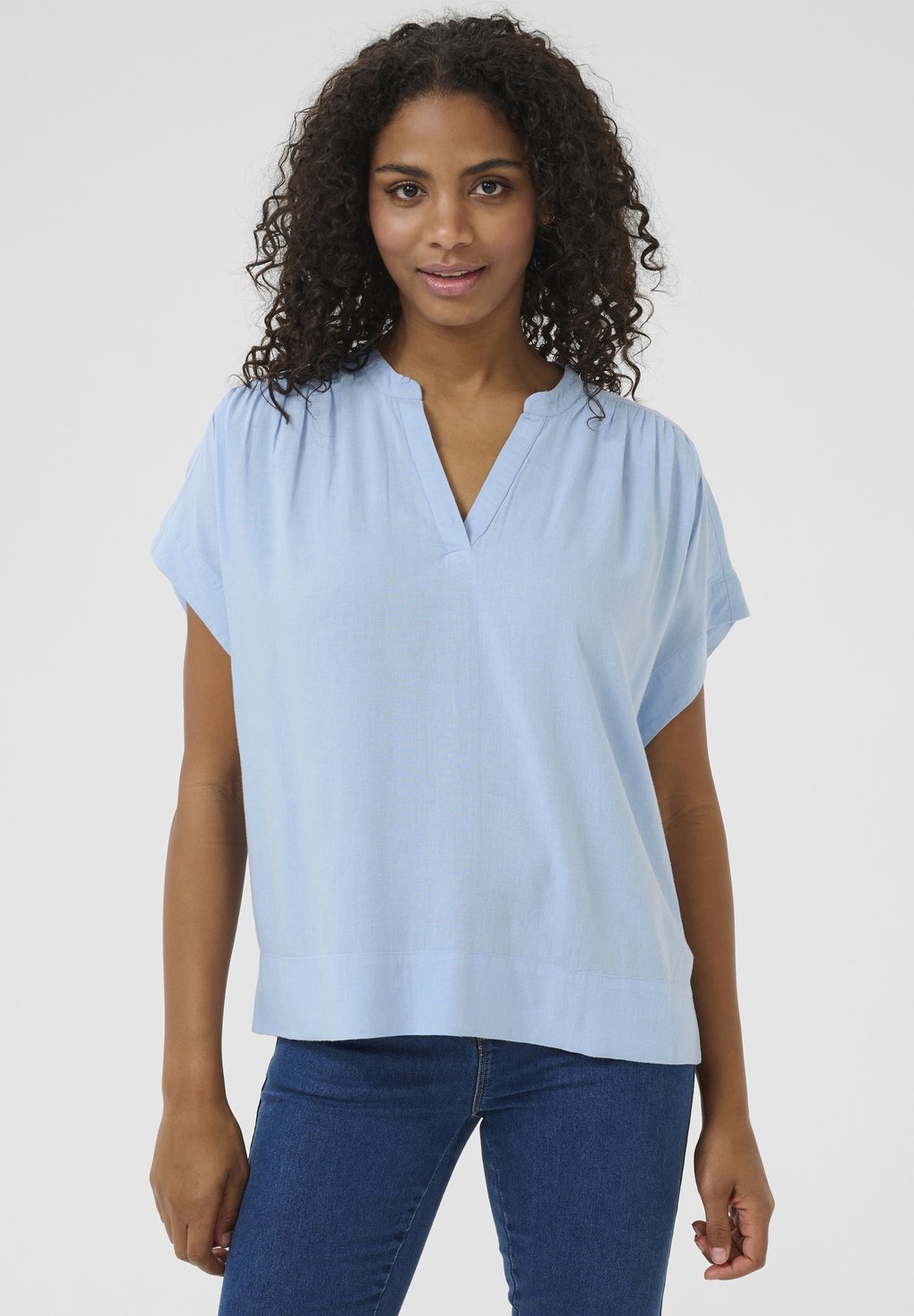 Блуза KAMILIA Kaffe, светло-голубой 
Блуза KAMILIA Kaffe, светло-голубой