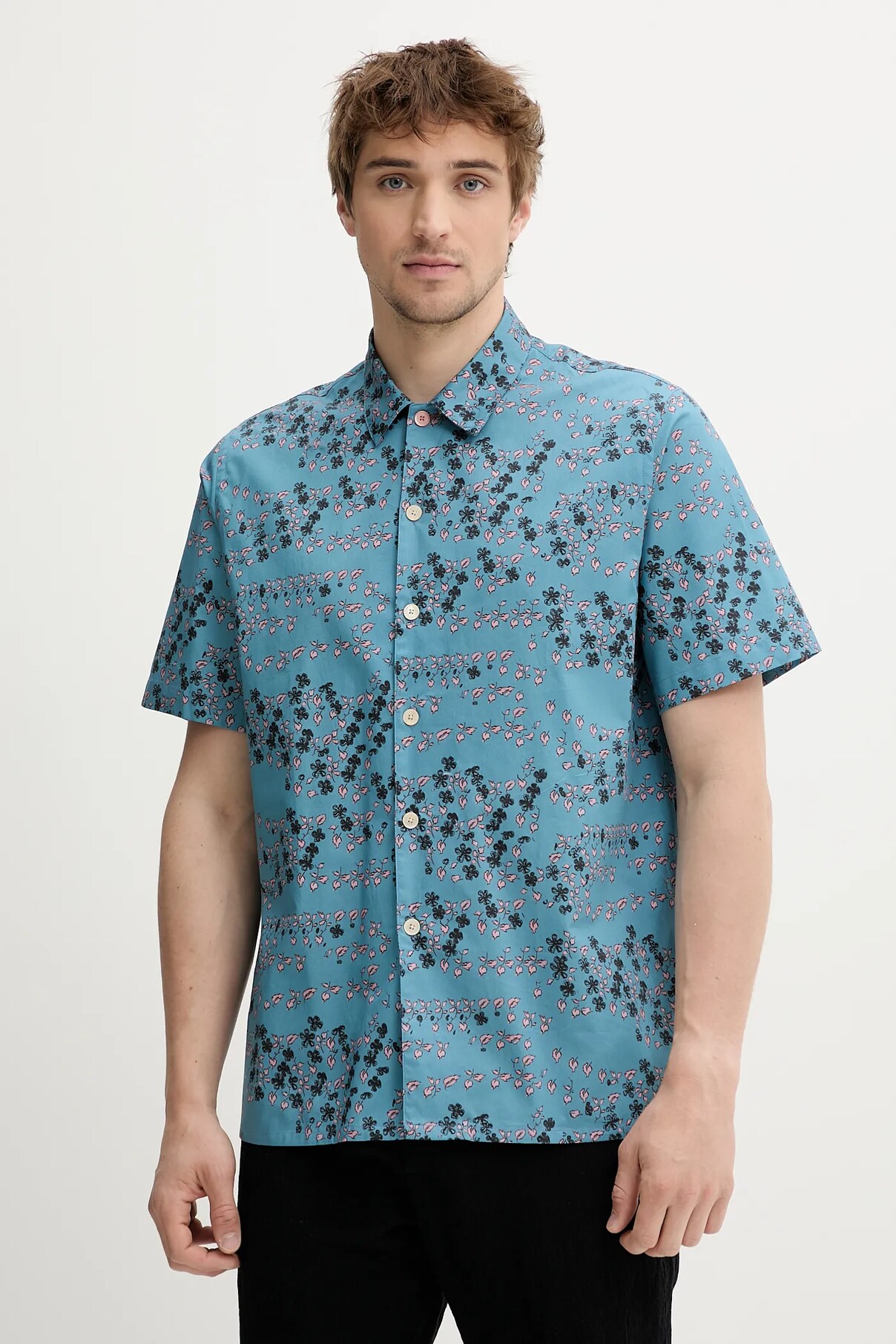 Хлопковая рубашка PS Paul Smith, бирюзовый
Хлопковая рубашка PS Paul Smith, бирюзовый