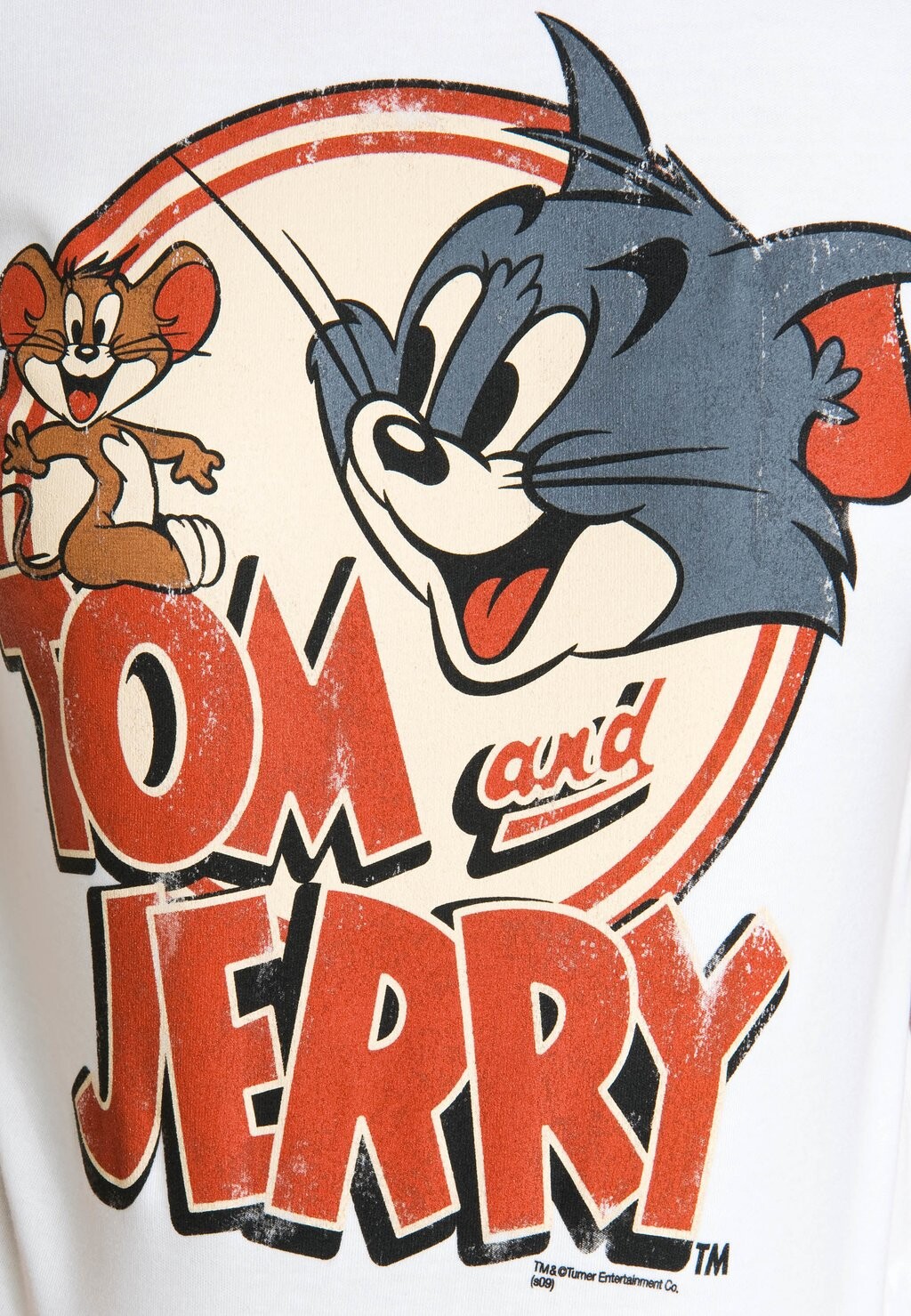 Футболка с принтом TOM & JERRY LOGOSHIRT, белый 
Футболка с принтом TOM & JERRY LOGOSHIRT, белый