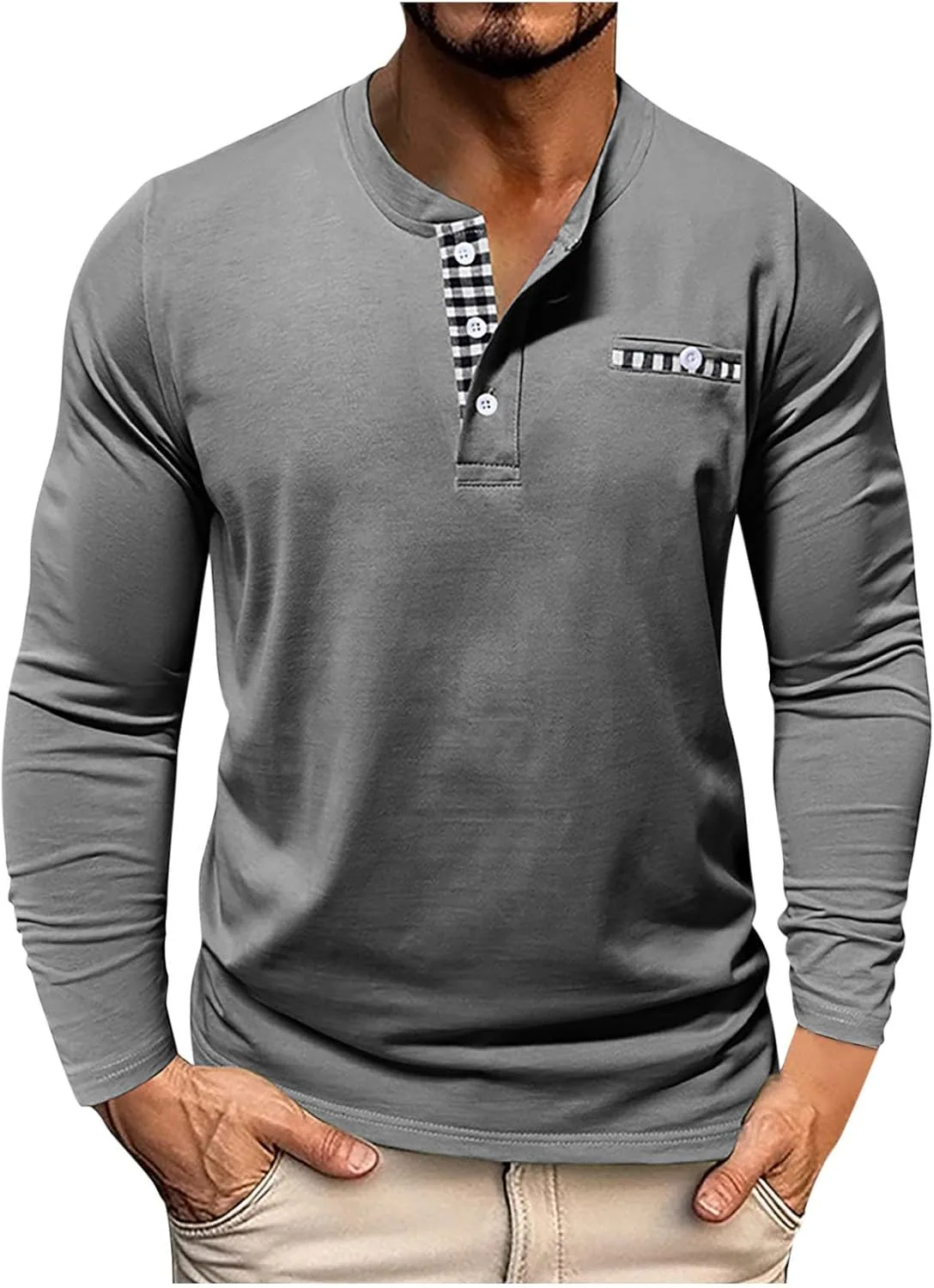 Мужская футболка с длинным рукавом, Regular-Fit Henley, Big & Tall
Мужская футболка с длинным рукавом, Regular-Fit Henley, Big & Tall