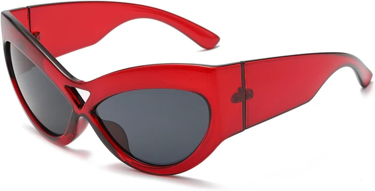 Солнцезащитные очки «кошачий глаз» в крупной оправе, модные ретро-очки с защитой от УФ-излучения UV400 и большими зеркальными дужками в стиле панк, женские TVTBBVV, Red Black
Солнцезащитные очки «кошачий глаз» в крупной оправе, модные ретро-очки с защитой от УФ-излучения UV400 и большими зеркальными дужками в стиле панк, женские TVTBBVV, Red Black