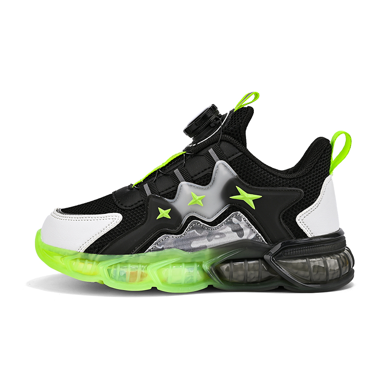 Нескользящие и износостойкие дышащие низкие детские кроссовки для повседневной носки BOBDOG, черный/зеленый
Нескользящие и износостойкие дышащие низкие детские кроссовки для повседневной носки BOBDOG, черный/зеленый