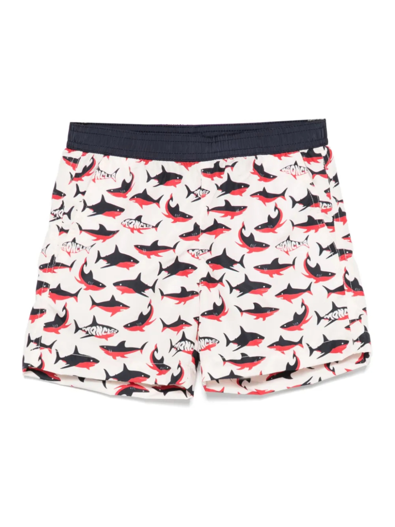 Шорты для плавания с принтом акулы Moncler Enfant, белый
Шорты для плавания с принтом акулы Moncler Enfant, белый