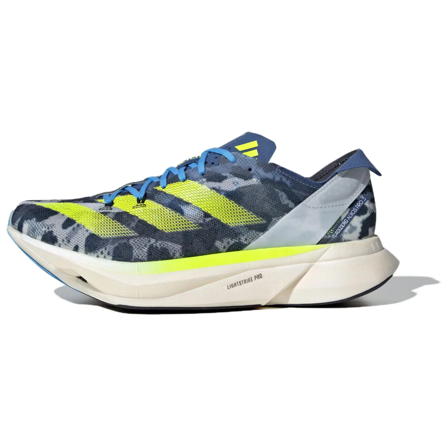 Кроссовки adidas Adizero Adios Pro 3 White/Lemon/Blue, красный 
Кроссовки adidas Adizero Adios Pro 3 White/Lemon/Blue, красный