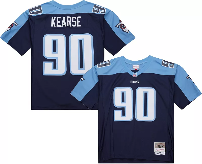 Мужская футболка Mitchell & Ness Tennessee Titans Jevon Kearse № 90 1999 года темно-синего цвета
Мужская футболка Mitchell & Ness Tennessee Titans Jevon Kearse № 90 1999 года темно-синего цвета