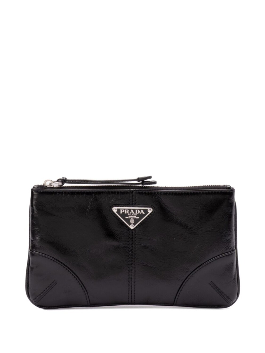 Кошелек с треугольным логотипом Prada, черный
Кошелек с треугольным логотипом Prada, черный