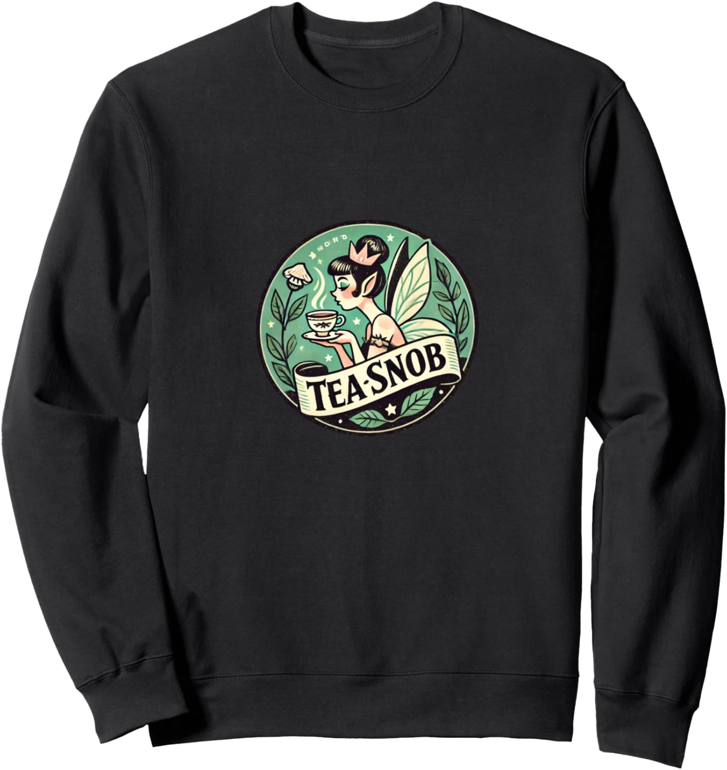 Милая толстовка с изображением феи и чая Vintage Fairy Lovers Snugg, черный
Милая толстовка с изображением феи и чая Vintage Fairy Lovers Snugg, черный