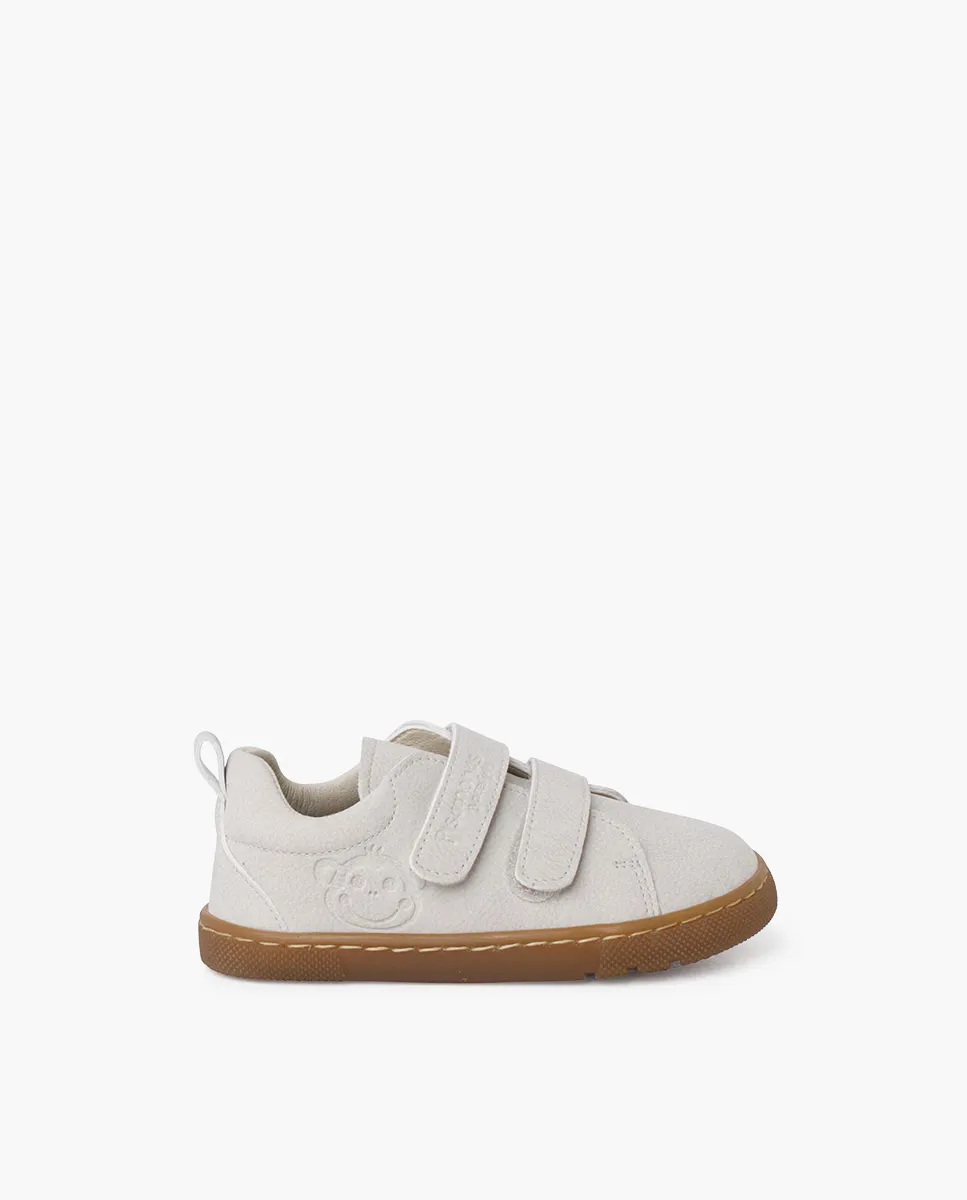 Босоножки детские парусиновые с тисненой кожей Pisamonas, цвет Crudo 
Босоножки детские парусиновые с тисненой кожей Pisamonas, цвет Crudo