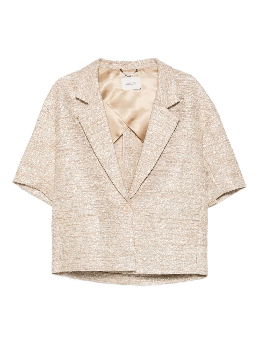 Твидовый жакет с короткими рукавами Dorothee Schumacher, золотой
Твидовый жакет с короткими рукавами Dorothee Schumacher, золотой