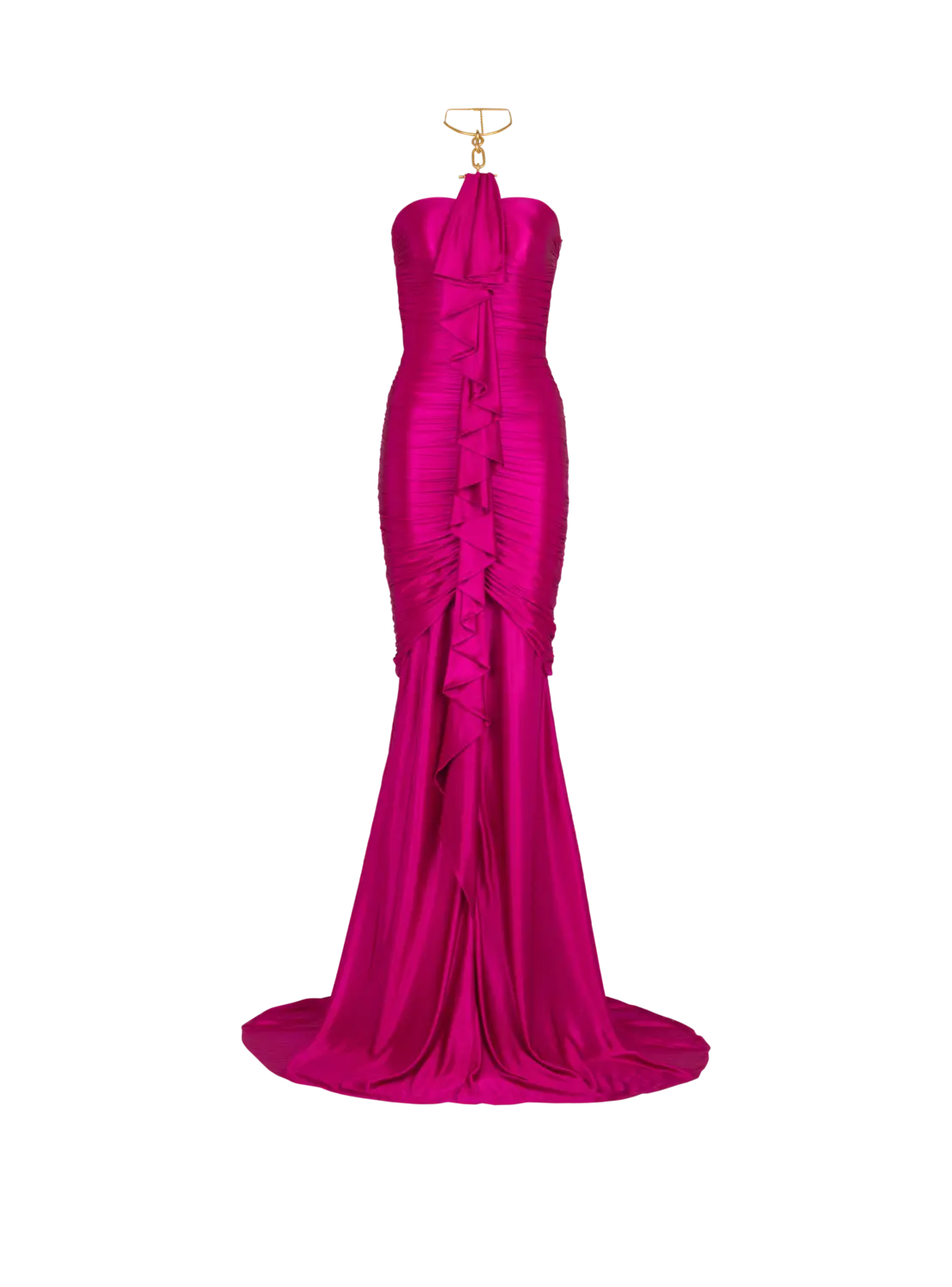 Длинное драпированное платье-бюстье с украшениями Balmain, розовый
Длинное драпированное платье-бюстье с украшениями Balmain, розовый