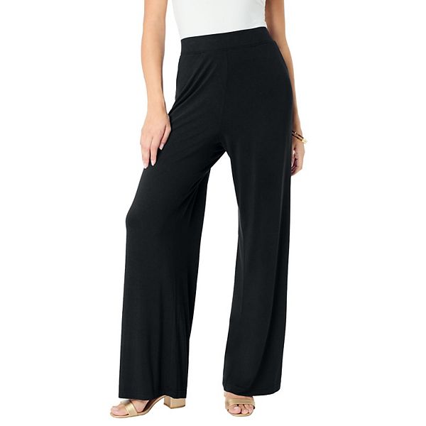 Женские брюки plus size ultra drape pull-on Roaman'S, Black
Женские брюки plus size ultra drape pull-on Roaman'S, Black