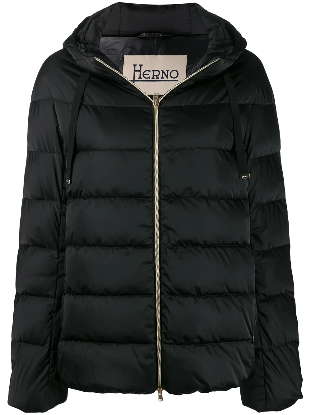 Пуховик с капюшоном Herno, черный
Пуховик с капюшоном Herno, черный