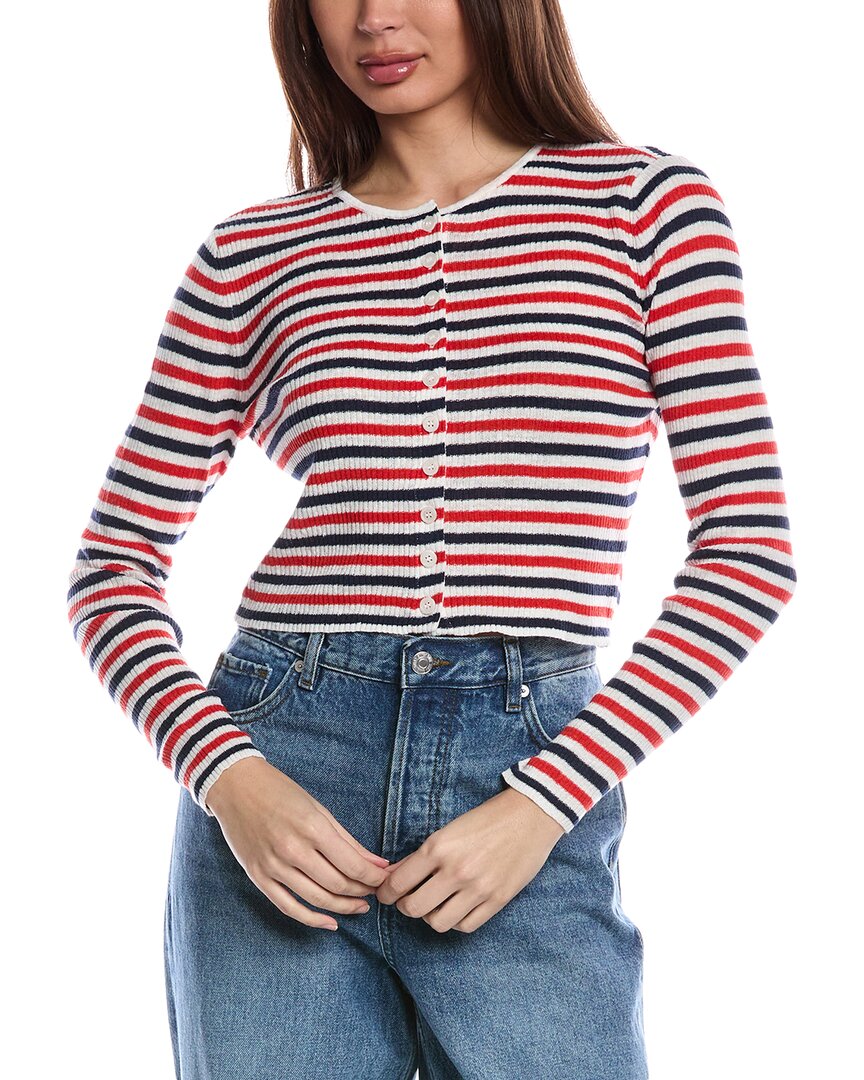 Кардиган Onia Rib из льняной смеси, белый 
Кардиган Onia Rib из льняной смеси, белый