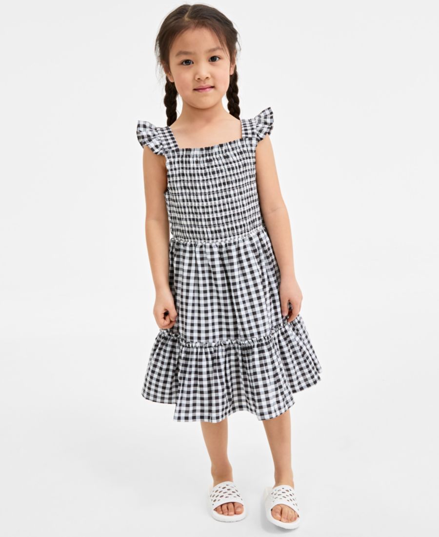 Детское платье в клетку с присборенной отделкой для девочек On 34th, Black White
Детское платье в клетку с присборенной отделкой для девочек On 34th, Black White