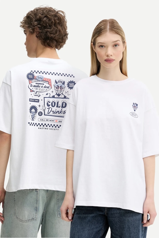 Хлопковая футболка Kaotiko, белый
Хлопковая футболка Kaotiko, белый