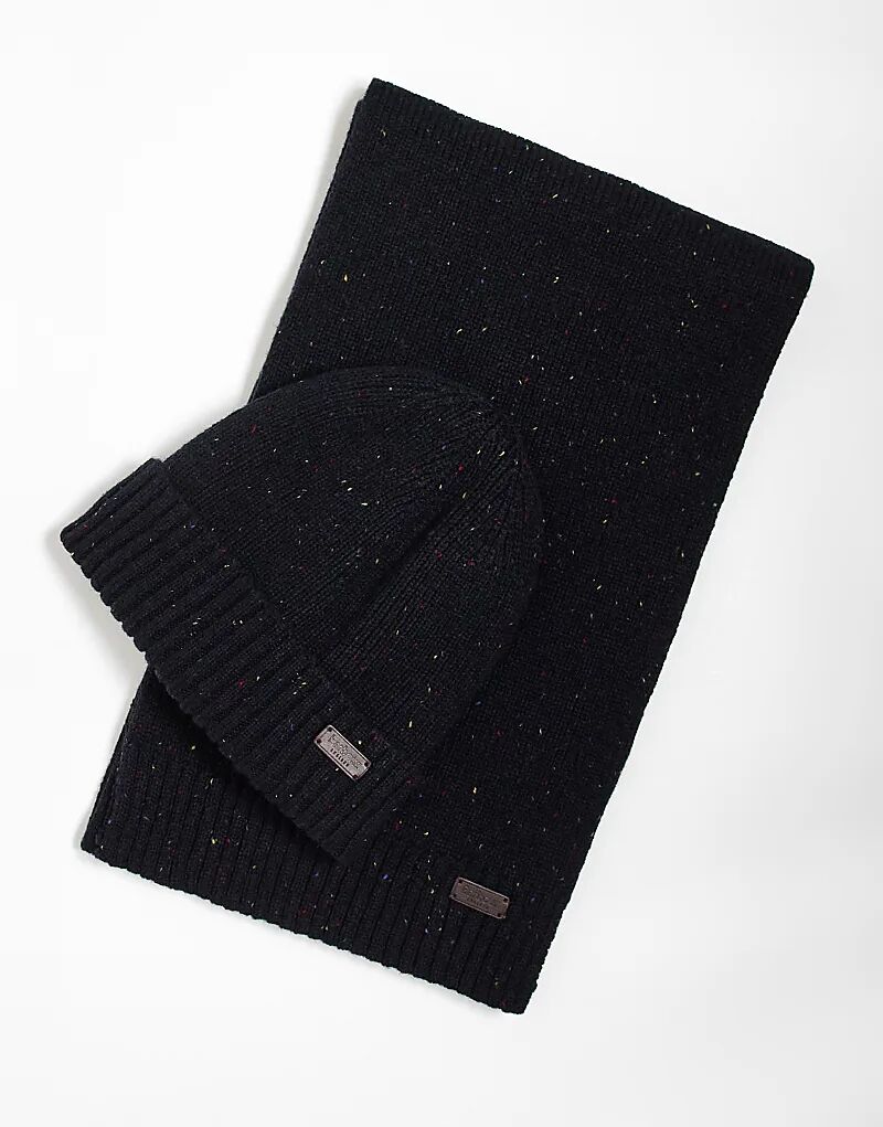 Подарочный набор из шапки и шарфа Barbour Carlton в крапинку темно-синего цвета
Подарочный набор из шапки и шарфа Barbour Carlton в крапинку темно-синего цвета