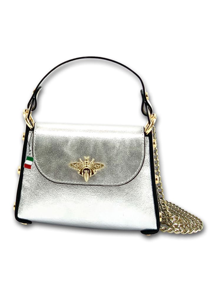 Кожаная сумка через плечо Florence, серебристая, примерно 19 см Florence
Кожаная сумка через плечо Florence, серебристая, примерно 19 см Florence