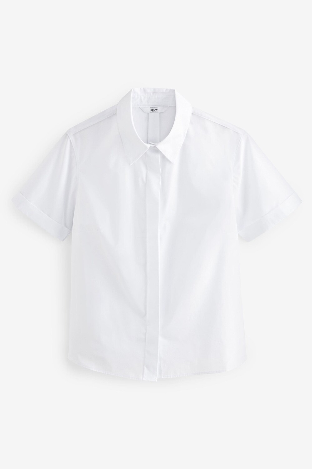 Рубашка с короткими рукавами и воротником Next, белый
Рубашка с короткими рукавами и воротником Next, белый
