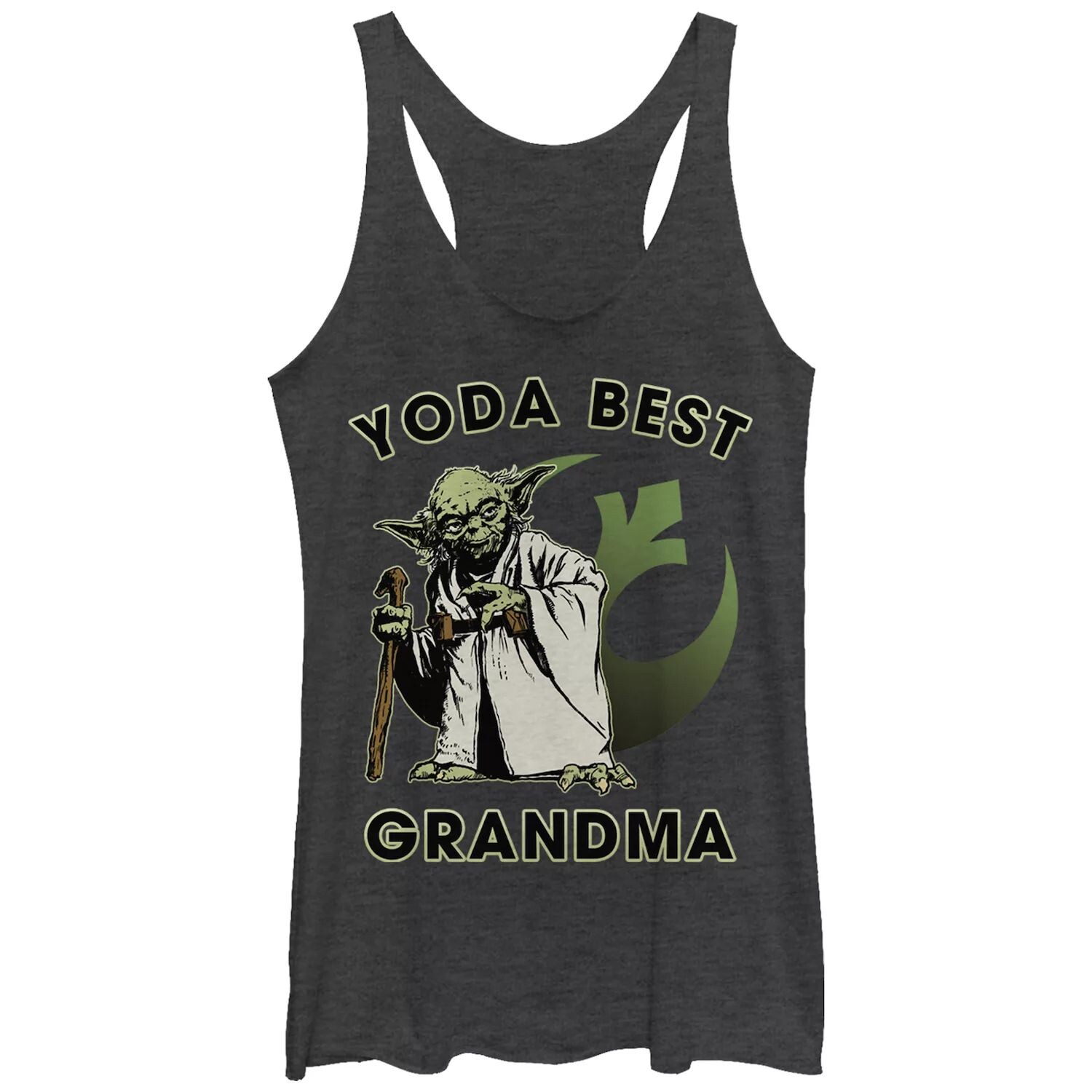 Юниорская майка с графическим изображением Racerback с логотипом Yoda Best Grandma Rebel для юниоров Licensed Character
Юниорская майка с графическим изображением Racerback с логотипом Yoda Best Grandma Rebel для юниоров Licensed Character
