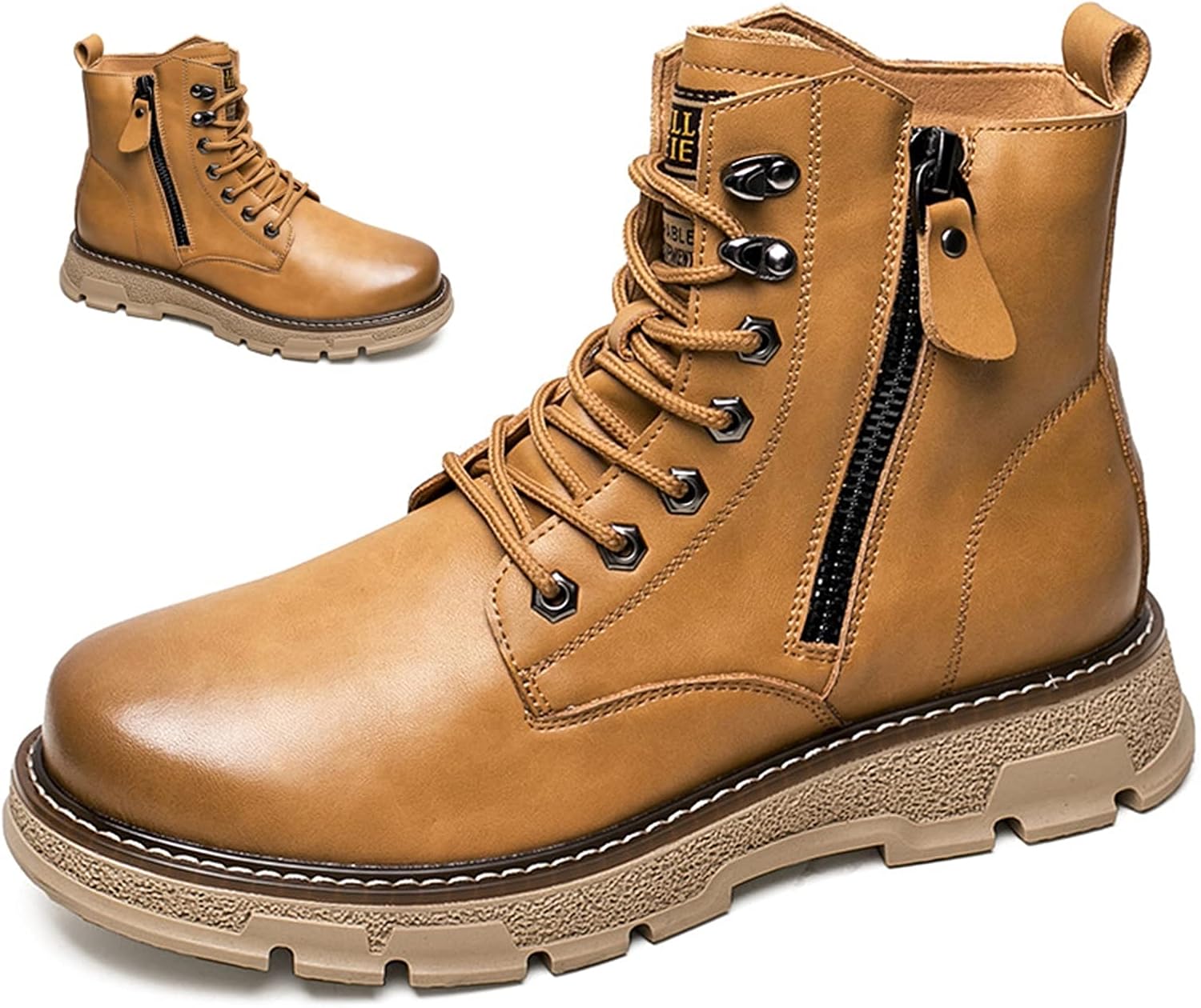 Высокие походные ботинки, мужские ботинки в стиле милитари, винтажные кожаные высокие ботинки с защитой, модная боковая молния, для походов, путешествий на открытом воздухе, в подарок на день рождения, День отца, Новый год и Рождество Rishengcha...
Высокие походные ботинки, мужские ботинки в стиле милитари, винтажные кожаные высокие ботинки с защитой, модная боковая молния, для походов, путешествий на открытом воздухе, в подарок на день рождения, День отца, Новый год и Рождество Rishengcha...