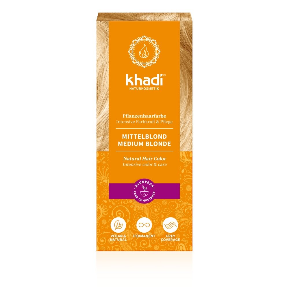 Khadi, хна для волос на травах, 103 Medium Blonde, 100 г
Khadi, хна для волос на травах, 103 Medium Blonde, 100 г