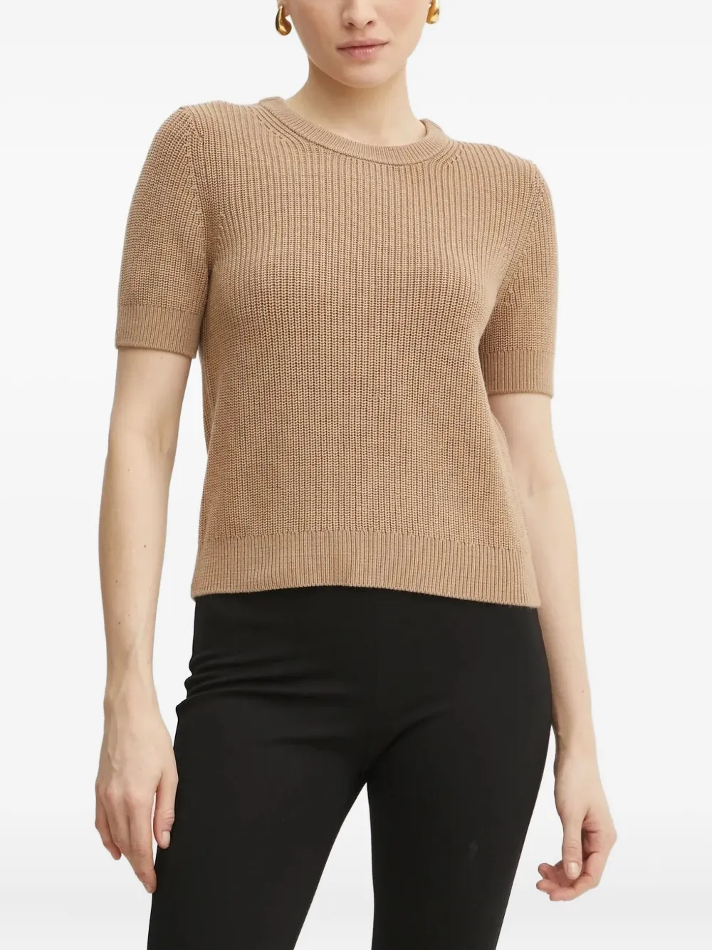 Свитер с короткими рукавами Michael Michael Kors, коричневый 
Свитер с короткими рукавами Michael Michael Kors, коричневый