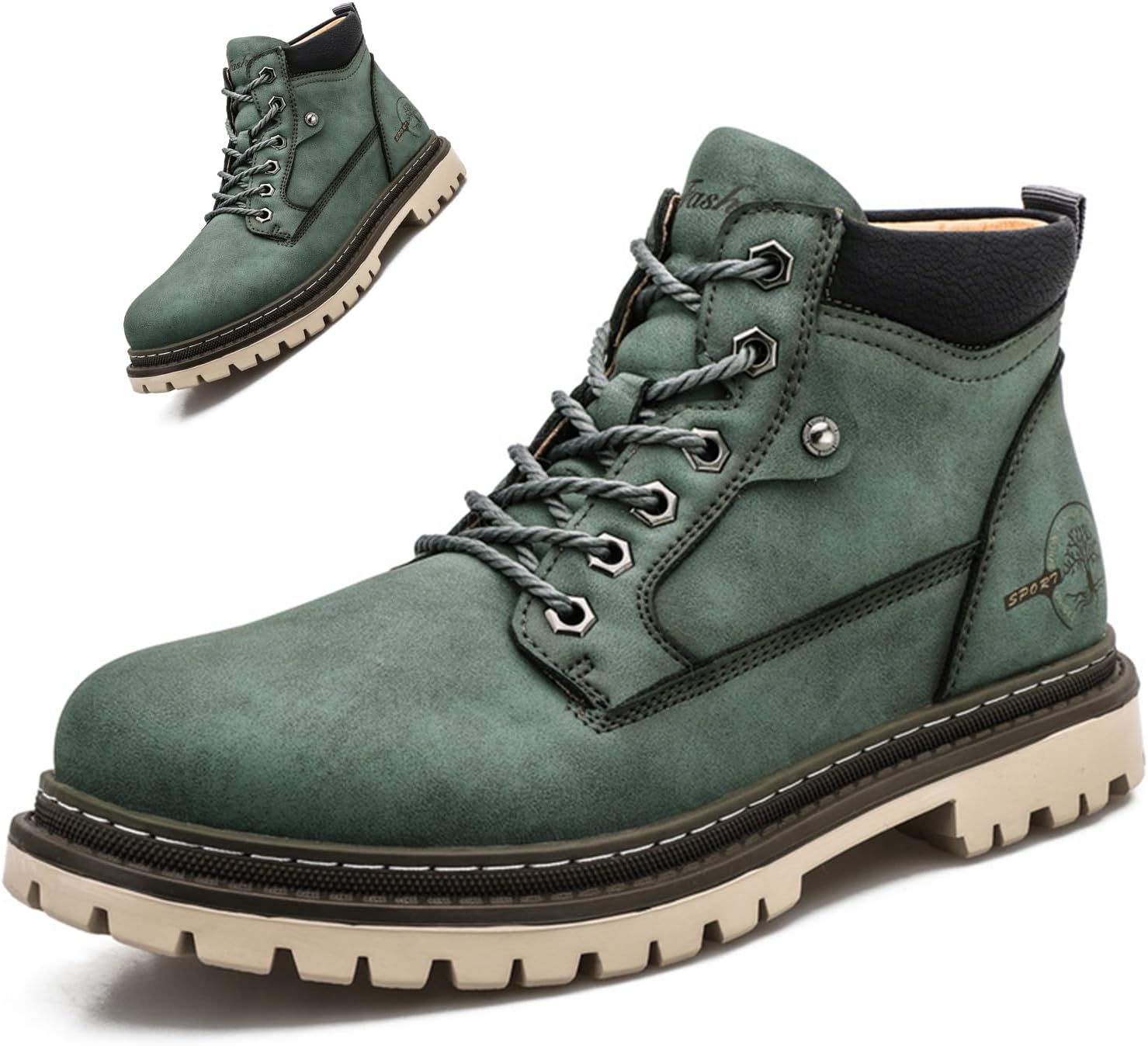 Мужские ботинки NXNBHSL с круглым носком из ПУ, чукка, на щиколотку, легкие, модные, на шнуровке, с противоскользящей подошвой, водонепроницаемые, теплые, для работы, походов и активного отдыха, зеленый
Мужские ботинки NXNBHSL с круглым носком из ПУ, чукка, на щиколотку, легкие, модные, на шнуровке, с противоскользящей подошвой, водонепроницаемые, теплые, для работы, походов и активного отдыха, зеленый