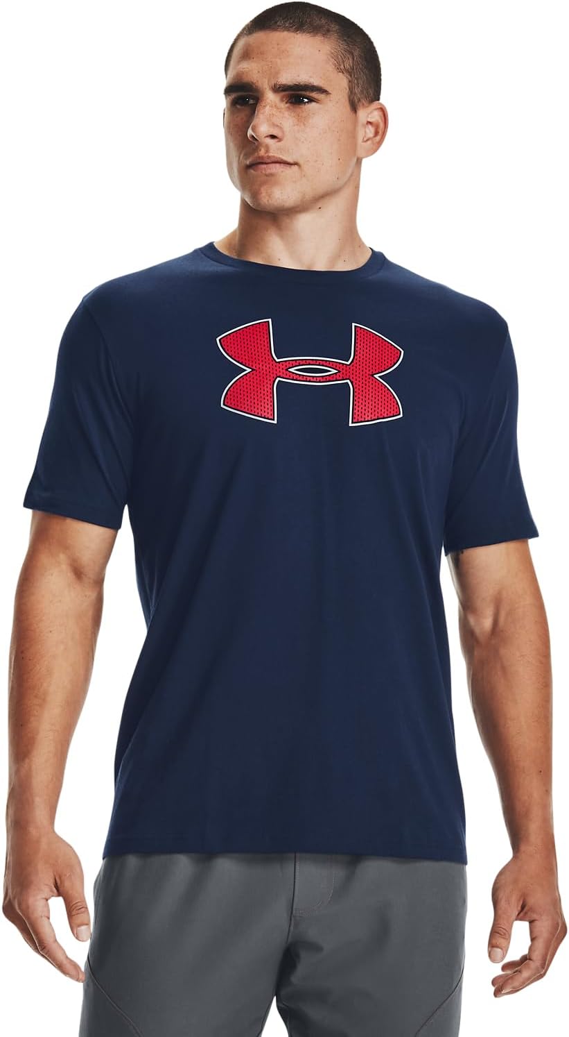 Мужская футболка с коротким рукавом и большим логотипом Under Armour, Academy (408)/Royal Blue
Мужская футболка с коротким рукавом и большим логотипом Under Armour, Academy (408)/Royal Blue