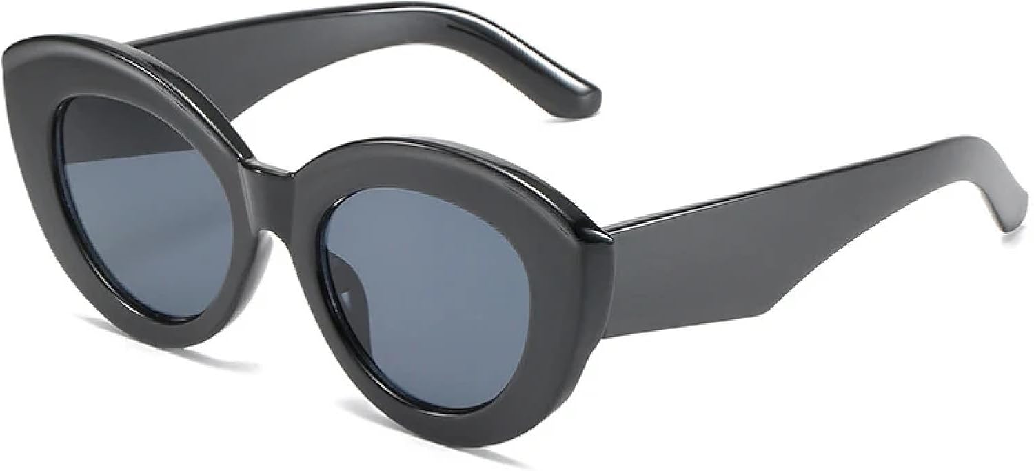 Модные солнцезащитные очки «кошачий глаз» большого размера для женщин, ретро-очки с цветными полосками, солнцезащитные очки UV400 для мужчин, круглые солнцезащитные очки WNCKSQ, Black Gray
Модные солнцезащитные очки «кошачий глаз» большого размера для женщин, ретро-очки с цветными полосками, солнцезащитные очки UV400 для мужчин, круглые солнцезащитные очки WNCKSQ, Black Gray